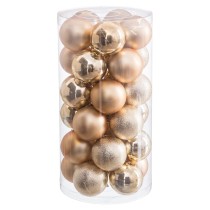 Boules de Noël Doré Plastique Ø 6 cm (30 Unités)