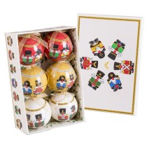 Boules de Noël Multicouleur Polyfoam Soldat Ø 7,5 cm (6 Unités)