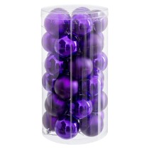 Boules de Noël Lila Plastique Ø 6 cm (30 Unités)