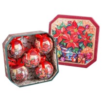 Boules de Noël Multicouleur Polyfoam Ø 7,5 cm (5 Unités)