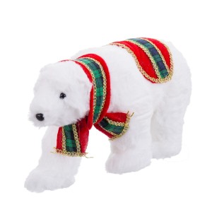 Christmas bauble Multicolour Polar bear 28 x 12 x 21 cm