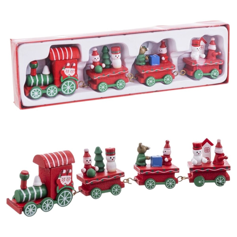 Décorations de Noël Multicouleur Train 25,5 X 7,5 X 3 CM