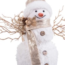 Christmas bauble White Gold Snow Doll 24 x 16 x 28 cm