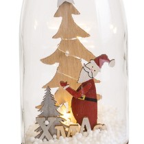 Décorations de Noël Multicouleur Père Noël Bouteille 8,3 x 8,3 x 28,5 cm