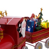 Décorations de Noël Multicouleur Train Père Noël 39 x 11 x 23 cm