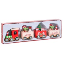 Décorations de Noël Multicouleur Train 24,5 x 6,5 x 3 cm