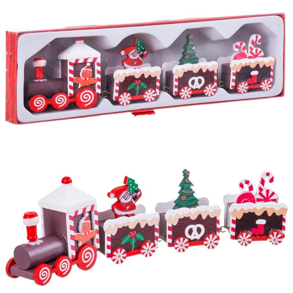 Weihnachtsschmuck Bunt Eisenbahn 20 x 4,5 x 2,5 cm