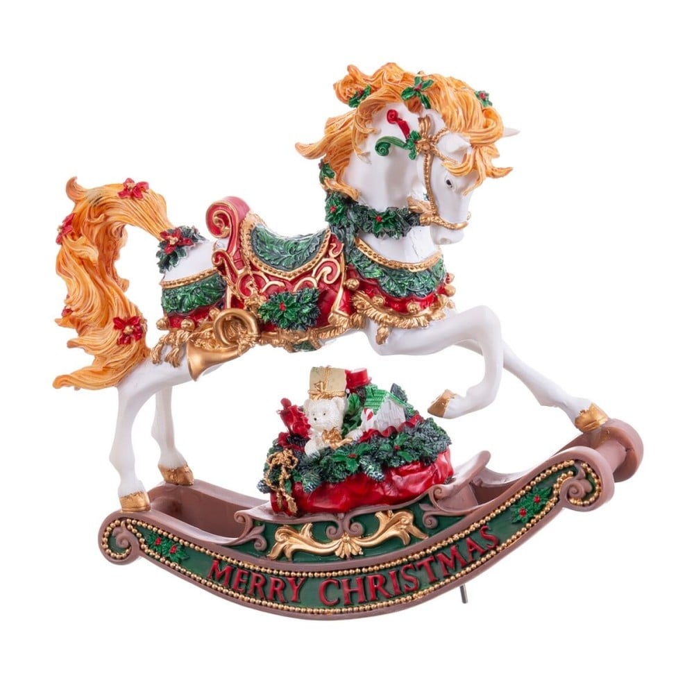 Décorations de Noël Multicouleur Cheval 22 x 10 x 21 cm