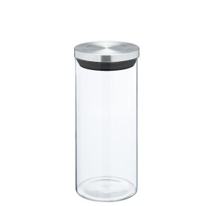 Boîte Alexandra House Living 82483 Transparent Acier inoxydable Verre 1 L