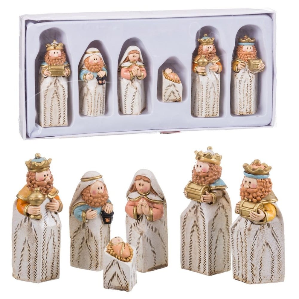 Christmas nativity set Multicolour Resin Nativity/Bethlehem 25 x 11,5 x 3 cm