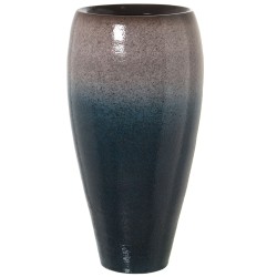 Bodenvase Alexandra House Living Dunkelblau aus Keramik 33 x 33 x 65 cm