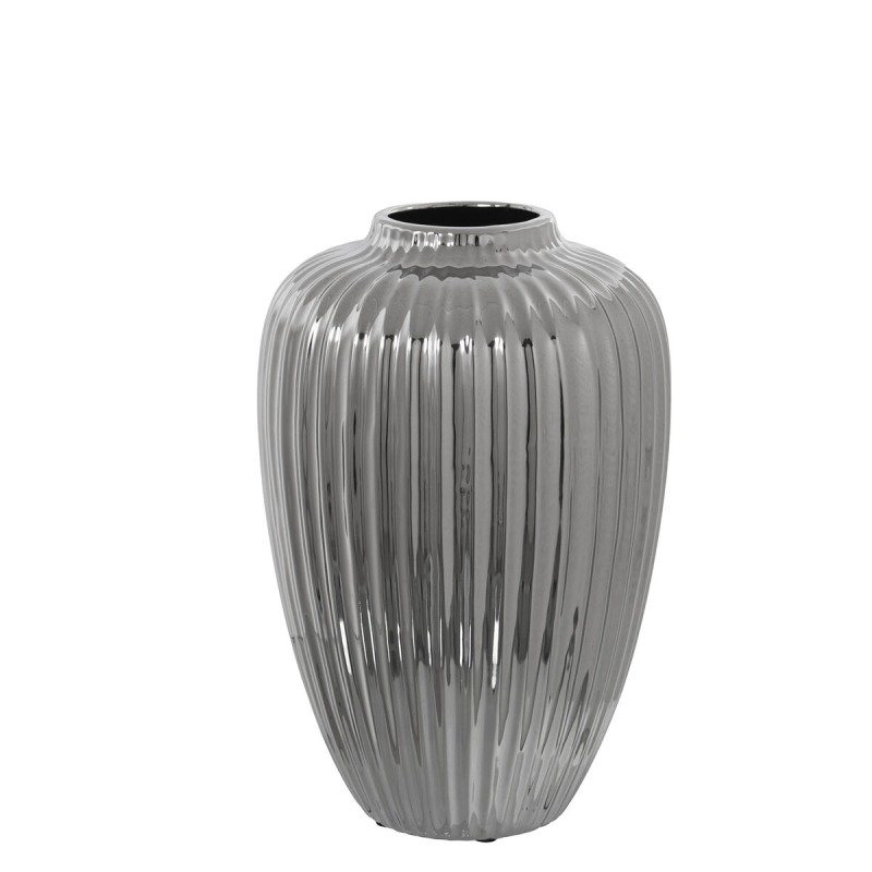 Vase Alexandra House Living Argenté Céramique 21 x 21 x 32 cm