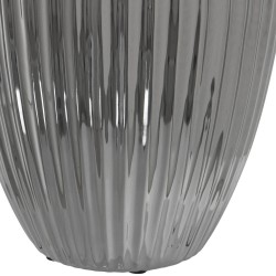 Vase Alexandra House Living Silver Ceramic 21 x 21 x 32 cm