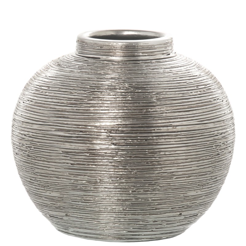 Vase Alexandra House Living Argenté Céramique 28 x 28 x 27 cm