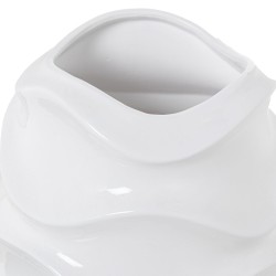 Vase Alexandra House Living White Ceramic Shiny 19 x 20 x 38 cm