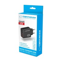 Wall Charger Esperanza EZC106K Black