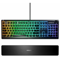 Gaming Keyboard SteelSeries Apex 3 Black Qwerty Portuguese