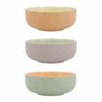 Bowl Quid Vitamina Bicoloured Ceramic 11 x 11 x 4,5 cm (6 Units)