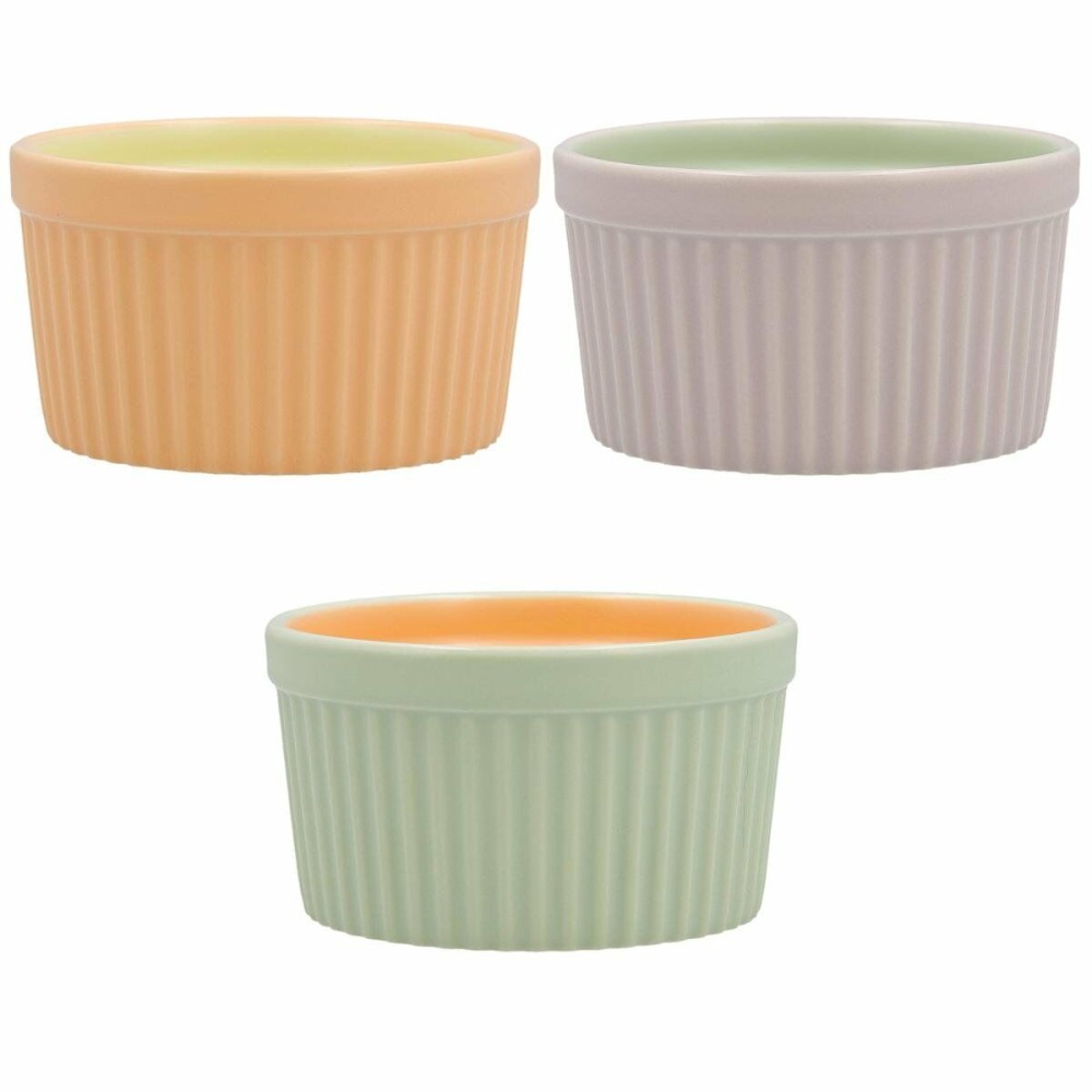 Ramekin Quid Vitamina Bicoloured Ceramic 10,5 x 10,5 x 5,9 cm (6 Units)