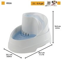 Gamelle Rafraîchissante pour Animaux de Compagnie Ferplast Vega Sanitized 23,1 x 16,2 x 29,7 cm