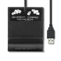 Card Reader Qoltec 50636 Black