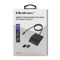 Card Reader Qoltec 50636 Black