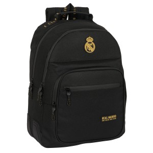 School Bag Real Madrid C.F. Black 32 x 42 x 15 cm