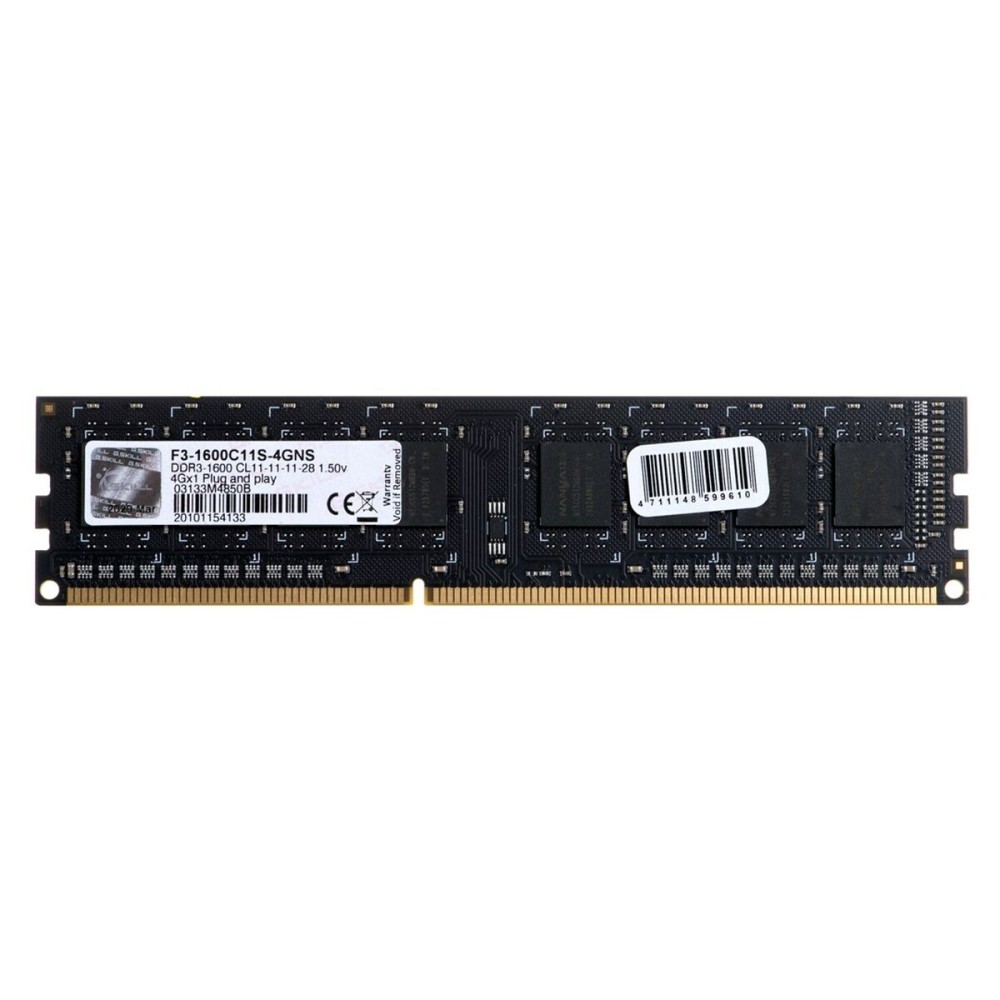 Mémoire RAM GSKILL F3-1600C11S-4GNS DDR3 CL5 4 GB