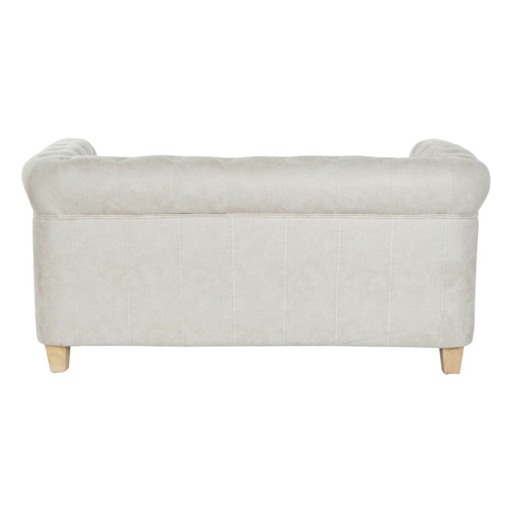 Sofa DKD Home Decor 151 x 82 x 70 cm natürlich Holz Braun Creme Vintage