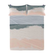 Drap HappyFriday Blanc Seaside Multicouleur 180 x 270 cm