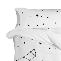 Taie d'oreiller HappyFriday Blanc Constellation Multicouleur 45 x 110 cm (2 Unités)