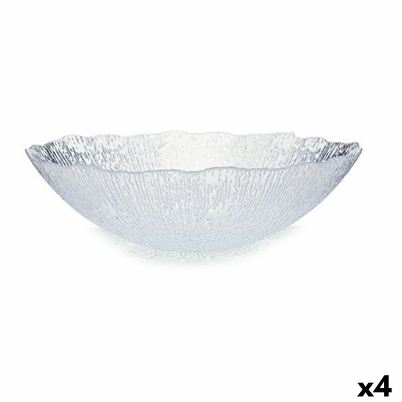 Bowl Vivalto Rio Transparent Crystal 30,5 x 8,6 x 30,5 cm (4 Units)