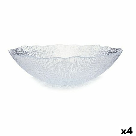 Bol Vivalto Rio Transparent Verre 30,5 x 8,6 x 30,5 cm (4 Unités)