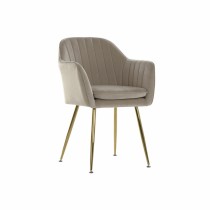 Chaise DKD Home Decor 56 x 60 x 85 cm Beige Doré Métal