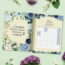 Diary Finocam CLOE A5 15,5 x 21,2 cm 2025 Floral