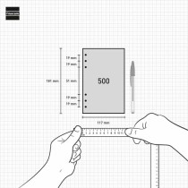 Notizzettel nachfüllen Finocam OPEN R593 500 2025 11,7 x 18,1 cm