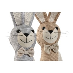 Support de porte Home ESPRIT Sable 20 x 10 x 35 cm Lapin (2 Unités)