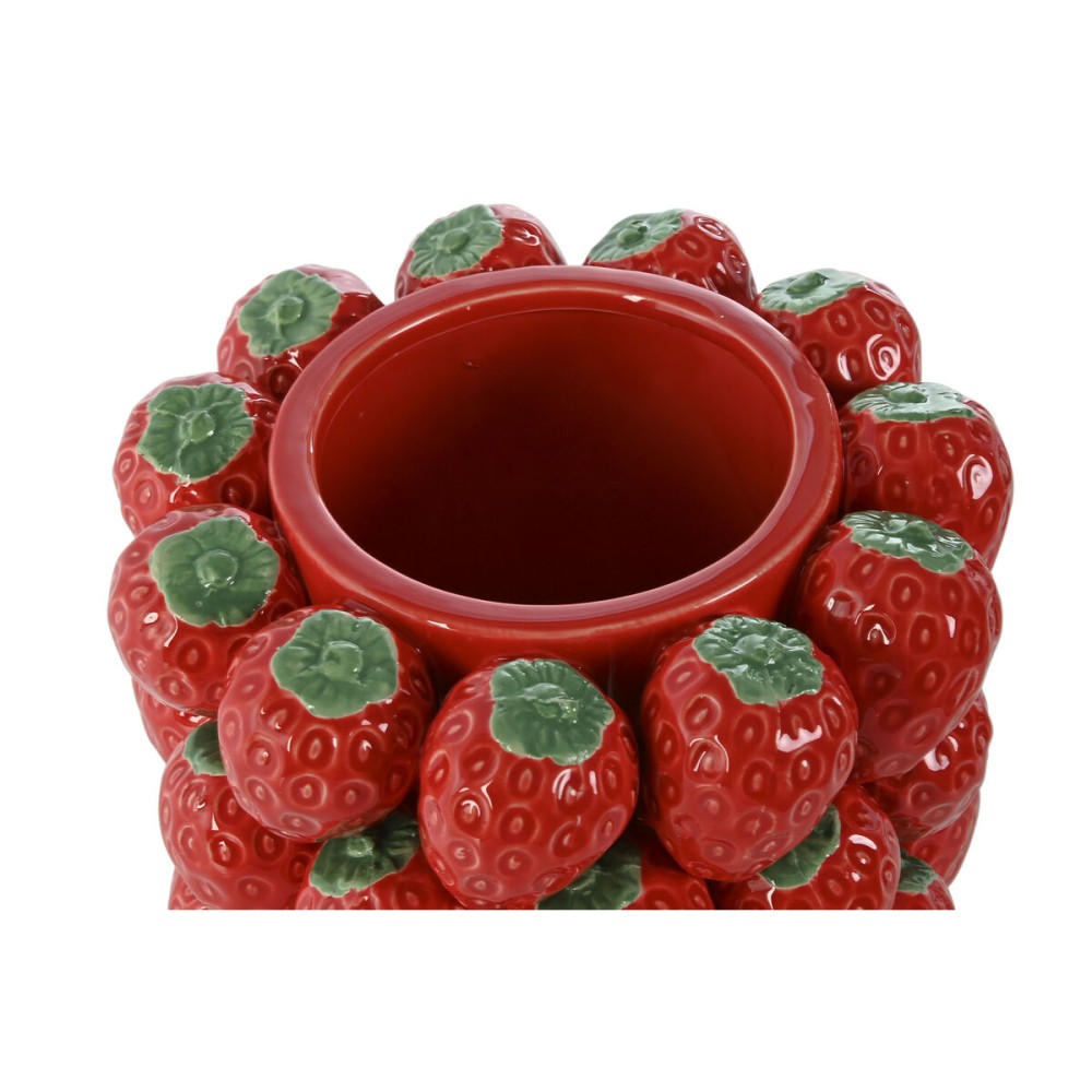 Centerpiece Home ESPRIT Red Strawberries Tropical 20 x 20 x 21 cm