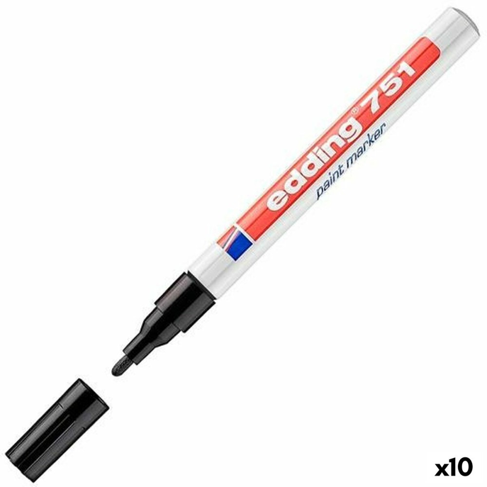 Permanent marker Edding 751 Black (10 Units)