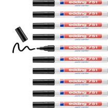 Permanent marker Edding 751 Black (10 Units)