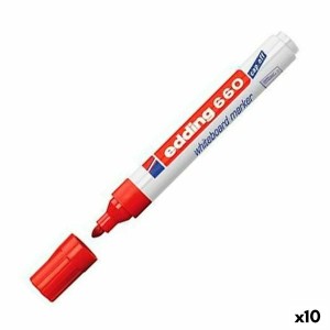 Whiteboard marker Edding 661 Whiteboard Red (10 Units)