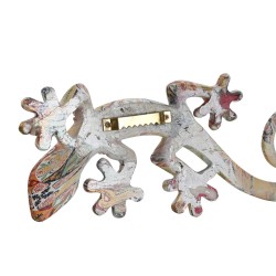 Wall Decoration Home ESPRIT Multicolour Lizard Mediterranean 10 x 4 x 22 cm (2 Units)