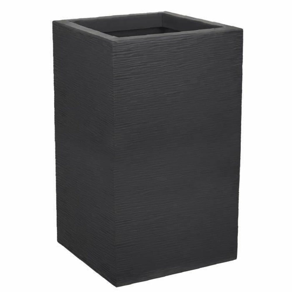 Blumentopf EDA Graphit Up karriert Anthrazit Kunststoff 29,5 x 29,5 x 49,5 cm