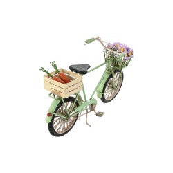 Deko-Figur Home ESPRIT Schwarz Minze Fahrrad Vintage 24 x 9 x 13 cm (2 Stück)