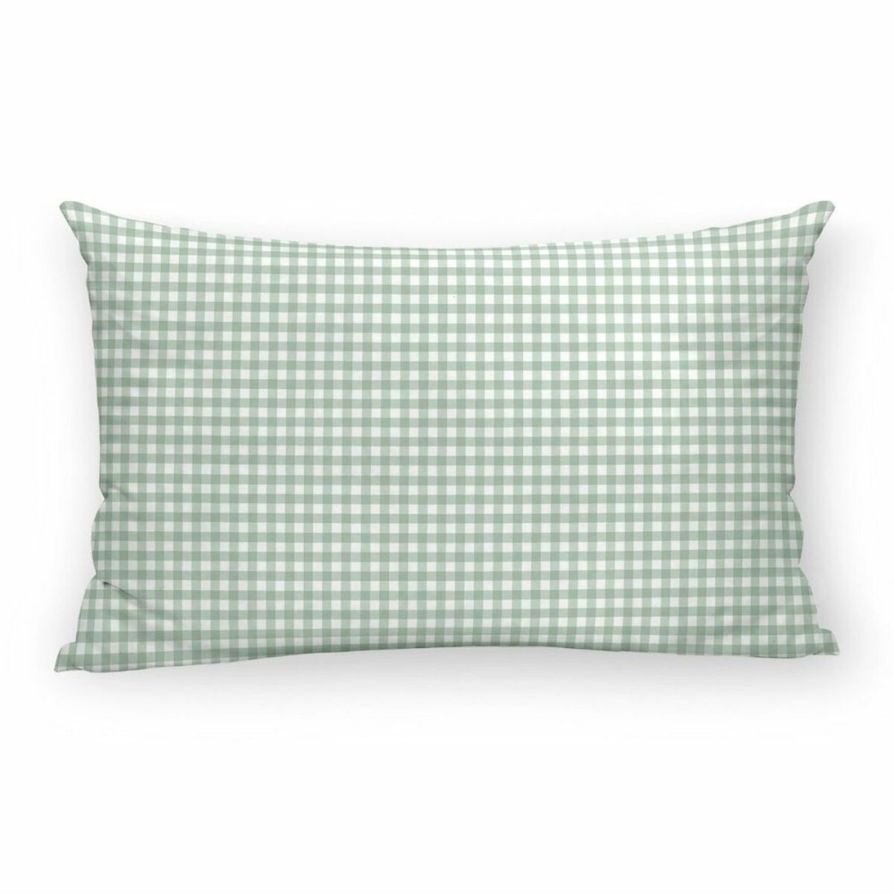 Housse de coussin Kids&Cotton Vichy C Menthe 30 x 50 cm 100 % coton