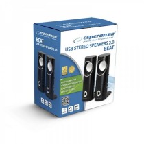 PC Speakers Esperanza 2.0 BEAT 6 W Black