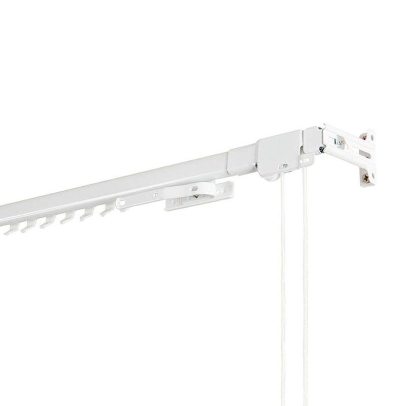 Rail de rideau Stor Planet Cintacor Extensible Renforcé Blanc 120-210 cm