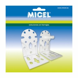 Halterung für Sonnensegel Micel TLD08 Weiß 6,5 x 8,6 x 10,8 cm Achse 2 Stücke