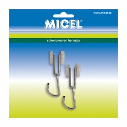 Poulie de pergola Micel TLD17 Acier inoxydable 18,5 x 17 x 60 mm Extérieur 2 Unités