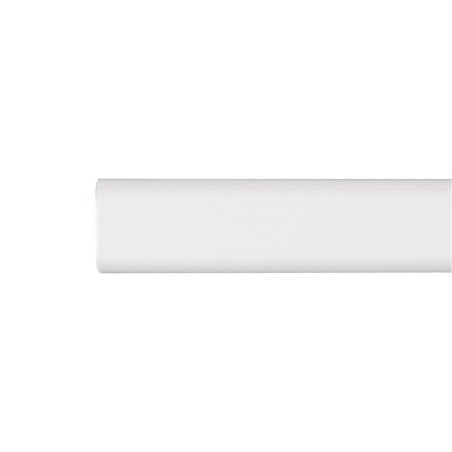 Wardrobe rail Stor Planet Cintacor White Oval 150 cm 15 x 25 mm